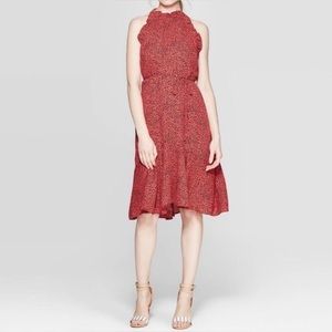 Who What Wear Red Cheetah Dress